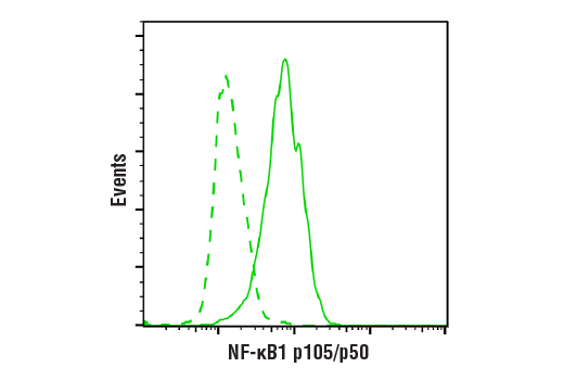 Flow Cytometry Image 1: NF-κB1 p105/p50 (D4P4D) Rabbit mAb (BSA and Azide Free)