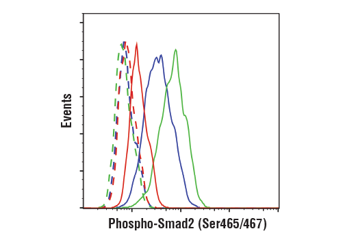 Flow Cytometry Image 1: Phospho-SMAD2 (Ser465/Ser467) (E8F3R) Rabbit mAb