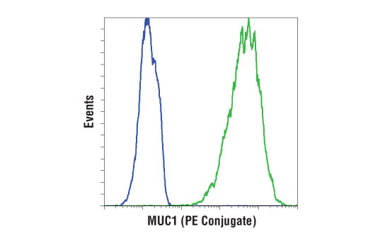 Flow Cytometry Image 2: MUC1 (D9O8K) XP® Rabbit mAb (PE Conjugate)