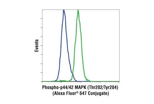 Flow Cytometry Image 1: Phospho-p44/42 MAPK (Erk1/2) (Thr202/Tyr204) (D13.14.4E) XP® Rabbit mAb (Alexa Fluor® 647 Conjugate)