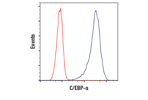 Flow Cytometry Image 1: C/EBPα (D56F10) XP® Rabbit mAb (BSA and Azide Free)