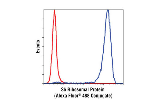 Flow Cytometry Image 1: S6 Ribosomal Protein (54D2) Mouse mAb (Alexa Fluor® 488 Conjugate)