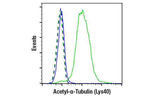 Flow Cytometry Image 1: Acetyl-α-Tubulin (Lys40) (D20G3) XP® Rabbit mAb