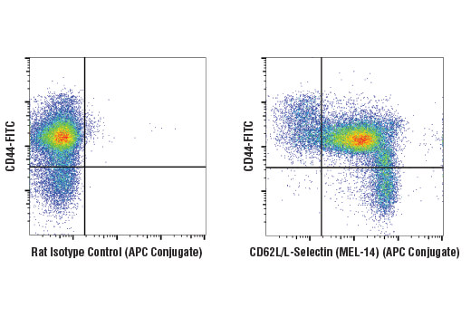 Flow Cytometry Image 1: CD62L/L-Selectin (MEL-14) Rat mAb (APC Conjugate)