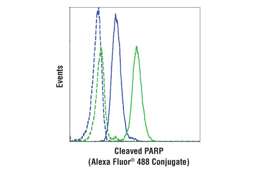 Flow Cytometry Image 1: Cleaved PARP (Asp214) (D64E10) XP<sup>®</sup> Rabbit mAb (Alexa Fluor<sup>®</sup> 488 Conjugate)