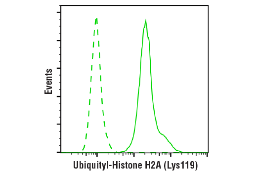 Flow Cytometry Image 1: Ubiquityl-Histone H2A (Lys119) (D27C4) XP<sup>®</sup> Rabbit mAb