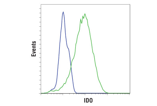 Flow Cytometry Image 1: IDO (D5J4E<sup>™</sup>) Rabbit mAb (BSA and Azide Free)