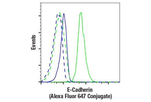 Flow Cytometry Image 1: E-Cadherin (24E10) Rabbit mAb (Alexa Fluor<sup>®</sup> 647 Conjugate)