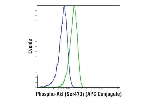 Flow Cytometry Image 1: Phospho-Akt (Ser473) (D9E) XP<sup>®</sup> Rabbit mAb (APC Conjugate)