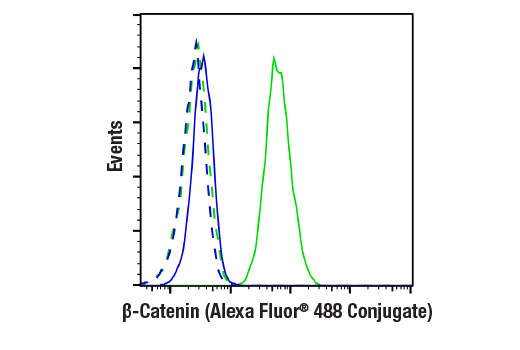 Flow Cytometry Image 1: β-Catenin (D10A8) XP<sup>®</sup> Rabbit mAb (Alexa Fluor<sup>®</sup> 488 Conjugate)