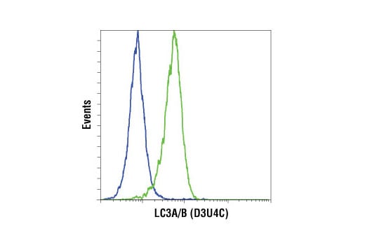 Flow Cytometry Image 1: LC3A/B (D3U4C) XP<sup>®</sup> Rabbit mAb (BSA and Azide Free)