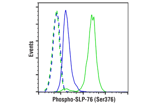 Flow Cytometry Image 4: Phospho-SLP-76 (Ser376) (E3G9U) XP<sup>®</sup> Rabbit mAb