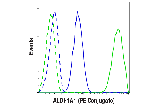 Flow Cytometry Image 1: ALDH1A1 (D9Q8E) XP<sup>®</sup> Rabbit mAb (PE Conjugate)