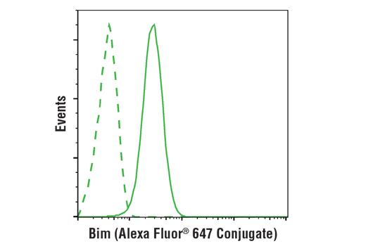 Flow Cytometry Image 1: Bim (C34C5) Rabbit mAb (Alexa Fluor® 647 Conjugate)