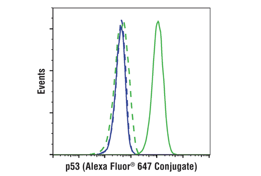 Flow Cytometry Image 1: p53 (1C12) Mouse mAb (Alexa Fluor® 647 Conjugate)