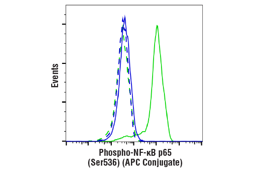 Flow Cytometry Image 1: Phospho-NF-κB p65 (Ser536) (93H1) Rabbit mAb (APC Conjugate)