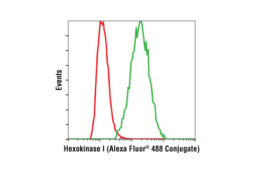 Flow Cytometry Image 1: Hexokinase I (C35C4) Rabbit mAb (Alexa Fluor® 488 Conjugate)