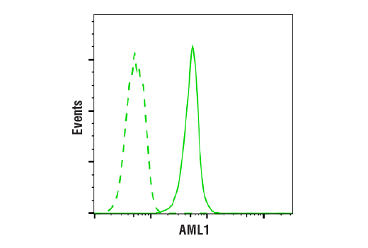 Flow Cytometry Image 1: AML1 (D33G6) XP® Rabbit mAb (BSA and Azide Free)