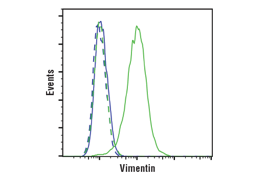 Flow Cytometry Image 1: Vimentin (D21H3) XP® Rabbit mAb (BSA and Azide Free)