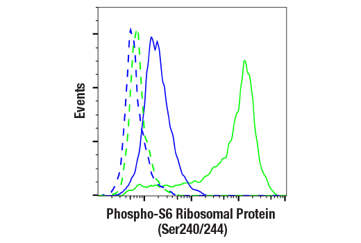 Flow Cytometry Image 1: Phospho-S6 Ribosomal Protein (Ser240/244) (D68F8) XP® Rabbit mAb