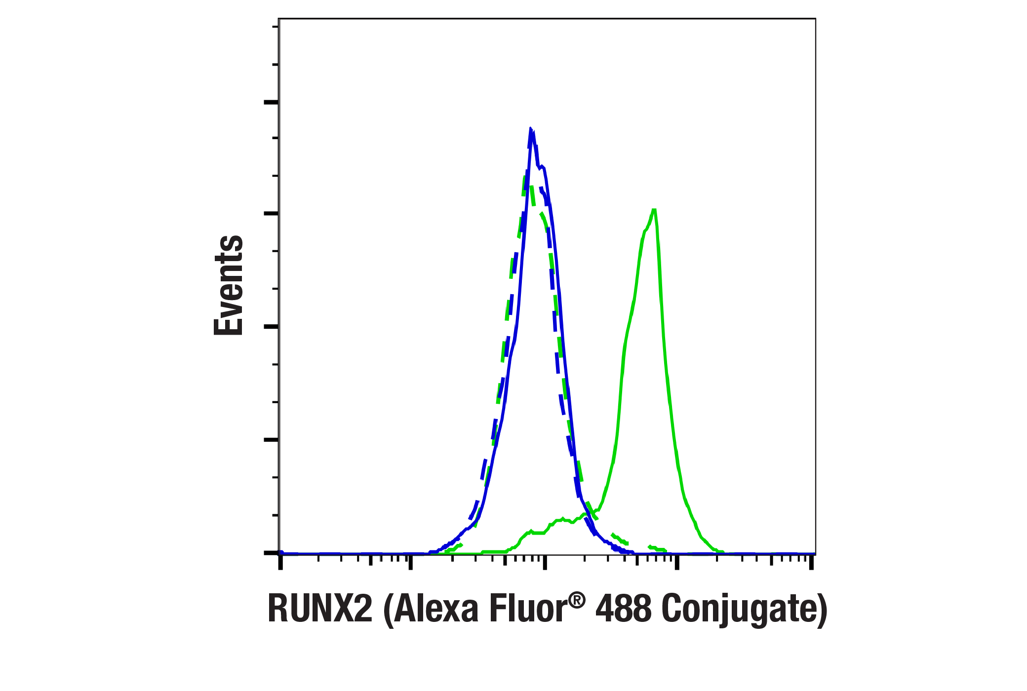 Flow Cytometry Image 1: RUNX2 (D1L7F) Rabbit mAb (Alexa Fluor® 488 Conjugate)