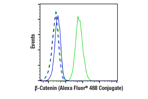 Flow Cytometry Image 1: β-Catenin (D10A8) XP® Rabbit mAb (Alexa Fluor® 488 Conjugate)