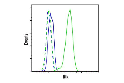 Flow Cytometry Image 2: Btk (D3H5) Rabbit mAb (BSA and Azide Free)
